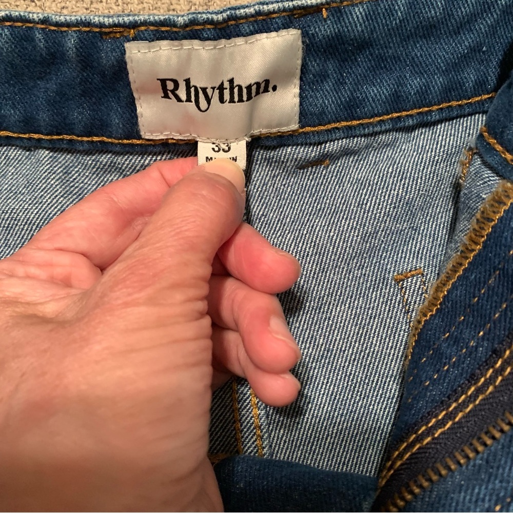 Rhythm Blue Jean Patch Pocket Carpenter Shorts - image 8